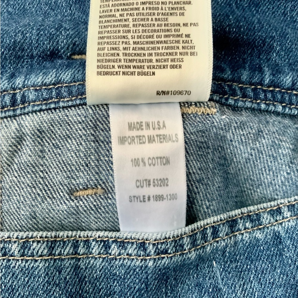CITIZENS OF HUMANITY Noelle Belted Cargo Jeans High Waist Crop Blue Size 27 - Picture 14 of 16
